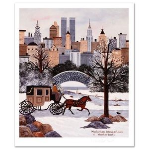 Jane Wooster Scott’s “Manhattan Wonderland” Limited Edition, Hand signed w/COA